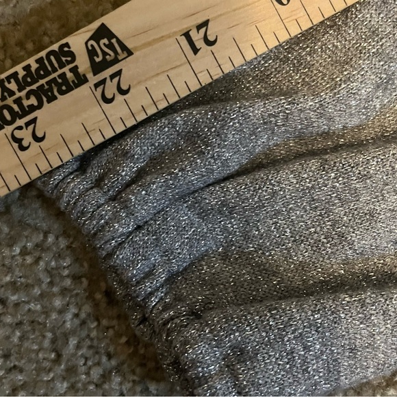 Talbots Metallic Tie Back Smocked Blouse size MP - Picture 10 of 14